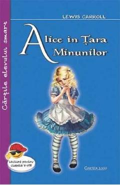 Coperta cărții 'Alice in tara minunilor - Lewis Carroll'