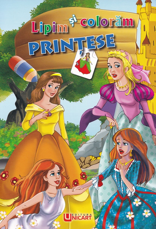 Lipim si coloram. Printese