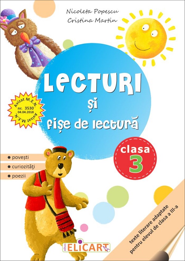 Lecturi si fise de lectura - Clasa 3 - Nicoleta Popescu, Cristina Martin