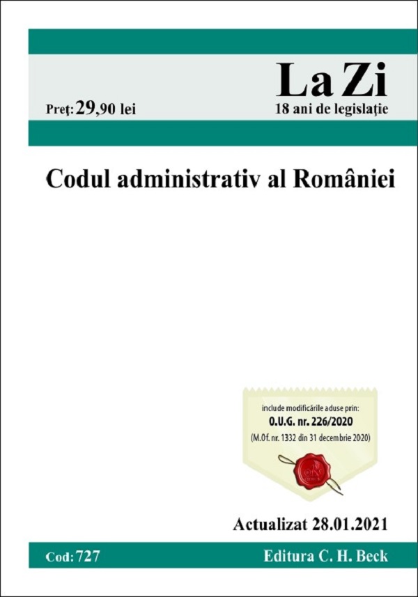 Codul administrativ al Romaniei Act.28.01.2021