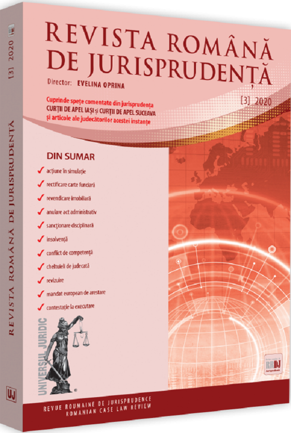 Revista romana de jurisprudenta Nr.3/2020
