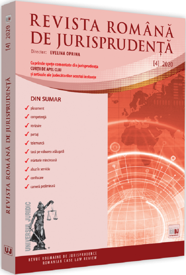 Revista romana de jurisprudenta Nr.4/2020