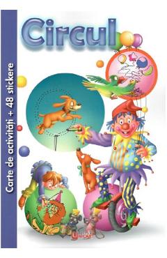Coperta cărții 'Carte de activități cu 48 stickere: Circul'