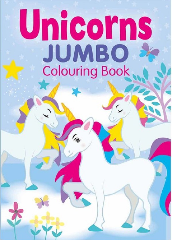 Unicorns. Carte de colorat Jumbo