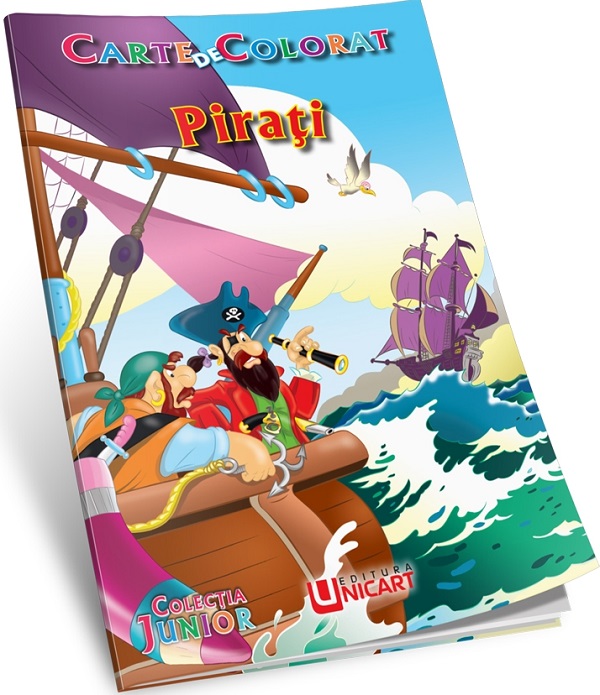 Pirati. Carte de colorat