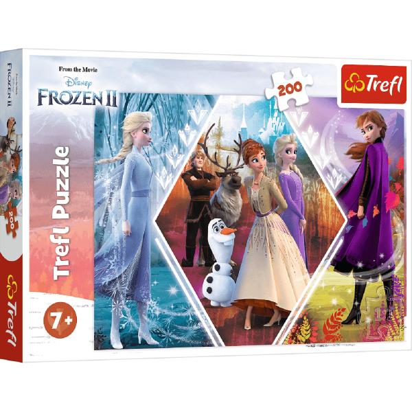 Puzzle 200. Frozen 2: Surorile din Tinutul inghetat