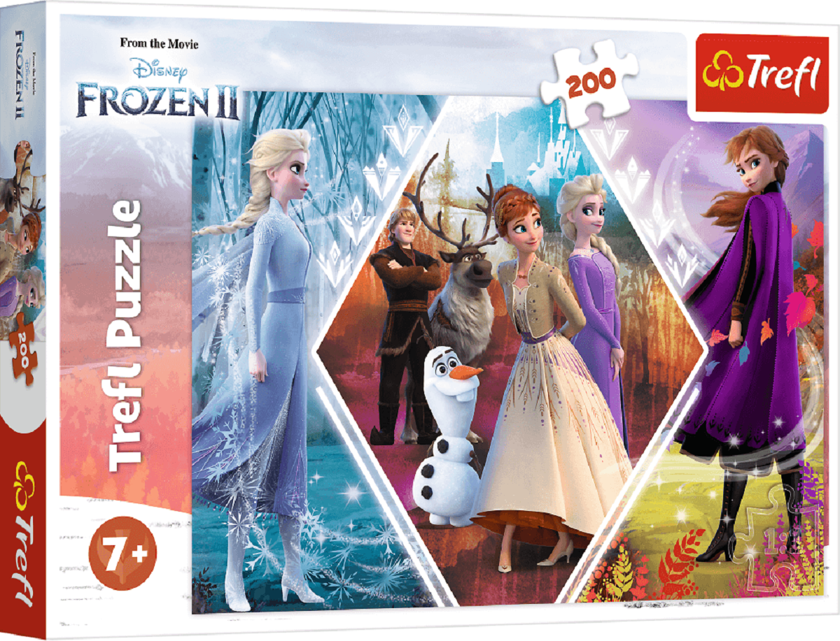 Puzzle 200. Frozen 2: Surorile din Tinutul inghetat