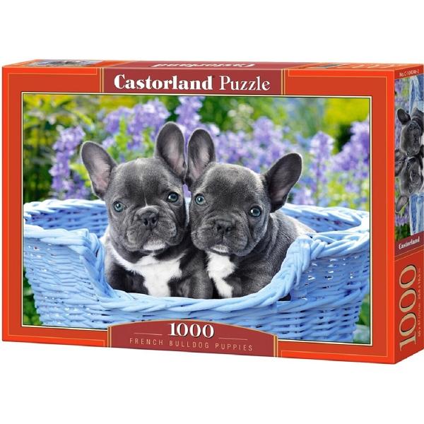 Puzzle 1000. French Bulldog Puppies