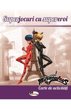 Coperta cărții 'Superjocuri cu supereroi. Carte de activități'