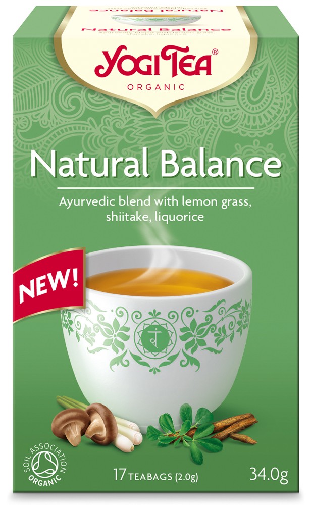 Ceai Natural Balance cu Shiitake si Lemon Grass ECO/BIO 17dz - YOGI TEA