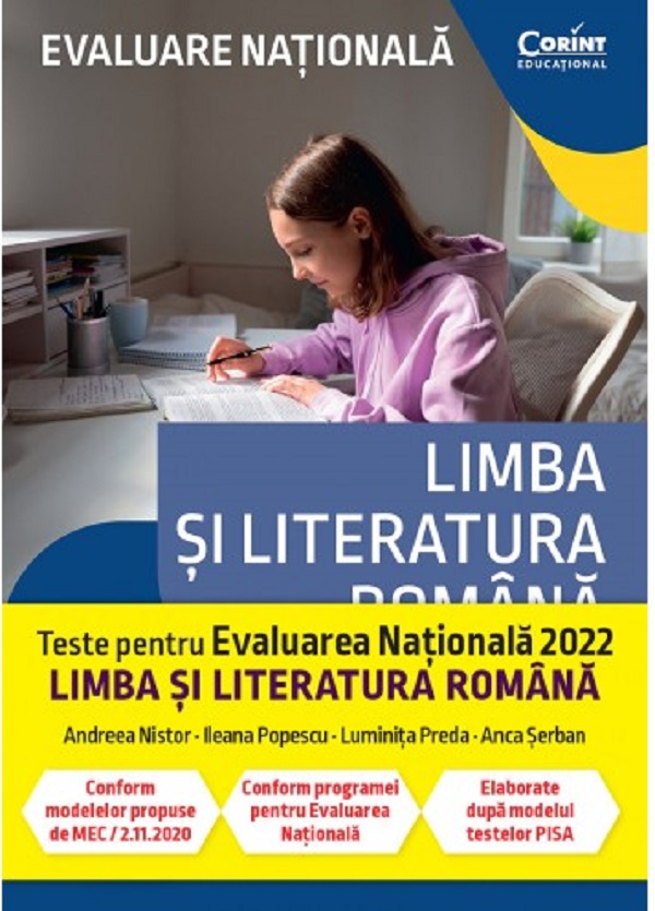 Evaluare Nationala 2022. Teste limba si literatura romana - Andreea Nistor, Ileana Popescu, Luminita Preda, Anca Serban