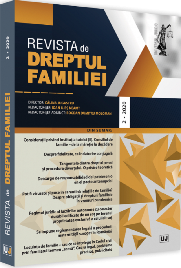 Revista de Dreptul Familiei Nr.2/2020