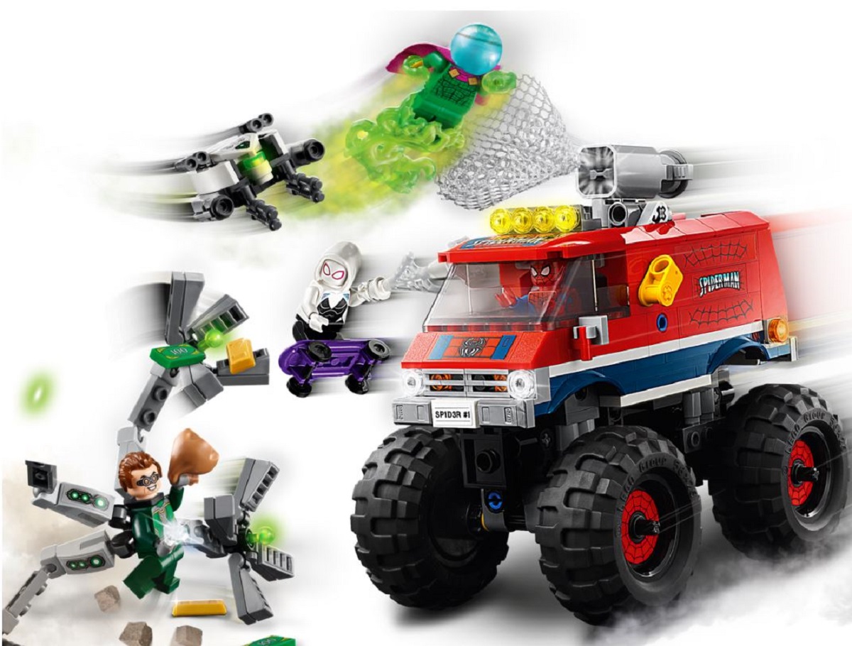 Lego Marvel Spiderman. Camionul gigant al Omului Paianjen contra Mysterio