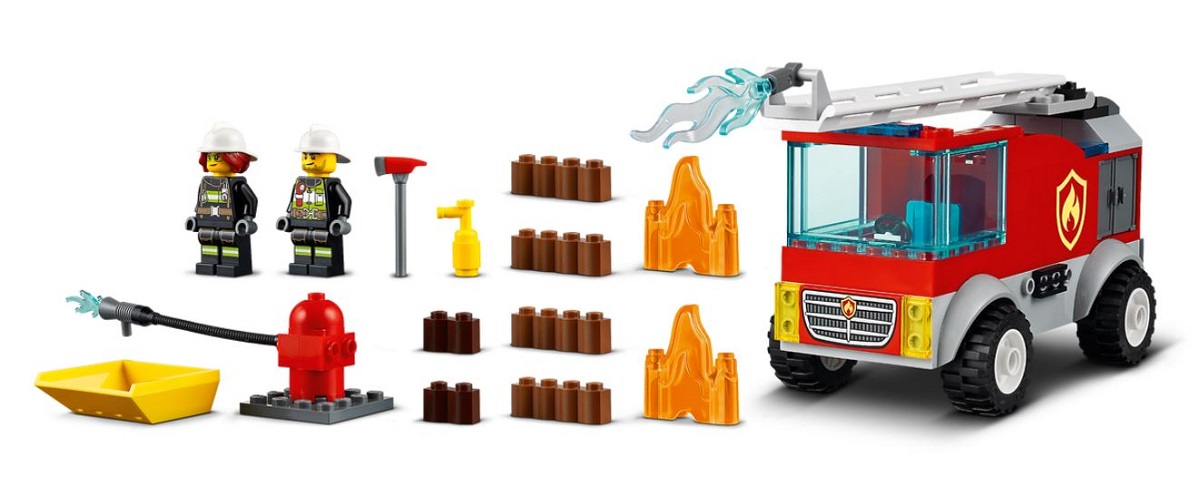 Lego City. Camion de pompieri cu scara