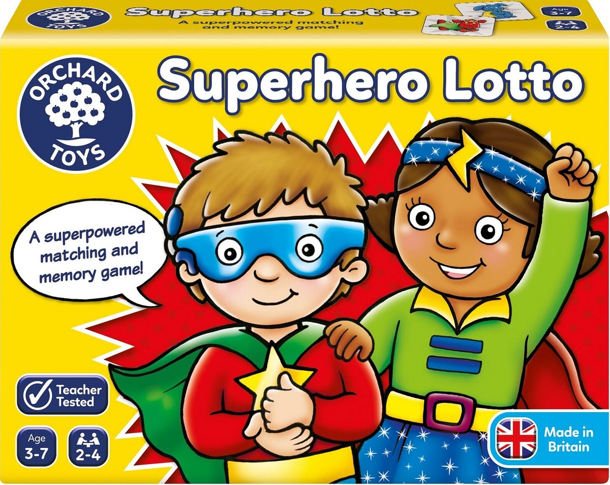 Joc educativ Superhero Lotto. Supererou 