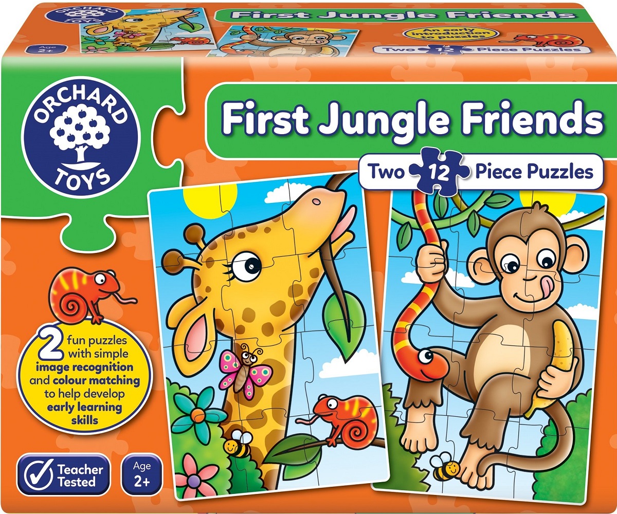 Puzzle First Jungle Friends. Primii prieteni din jungla