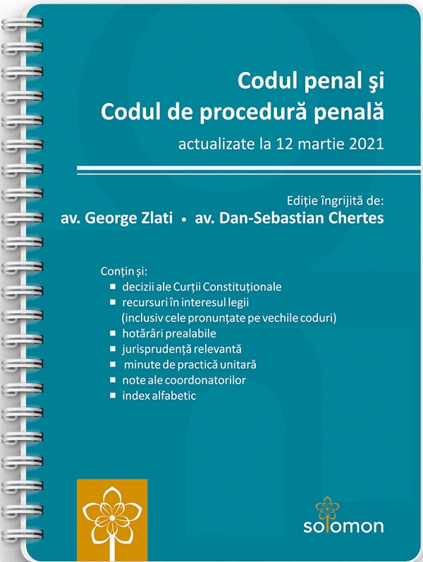 Codul penal si codul de procedura penala Act.12 martie 2021