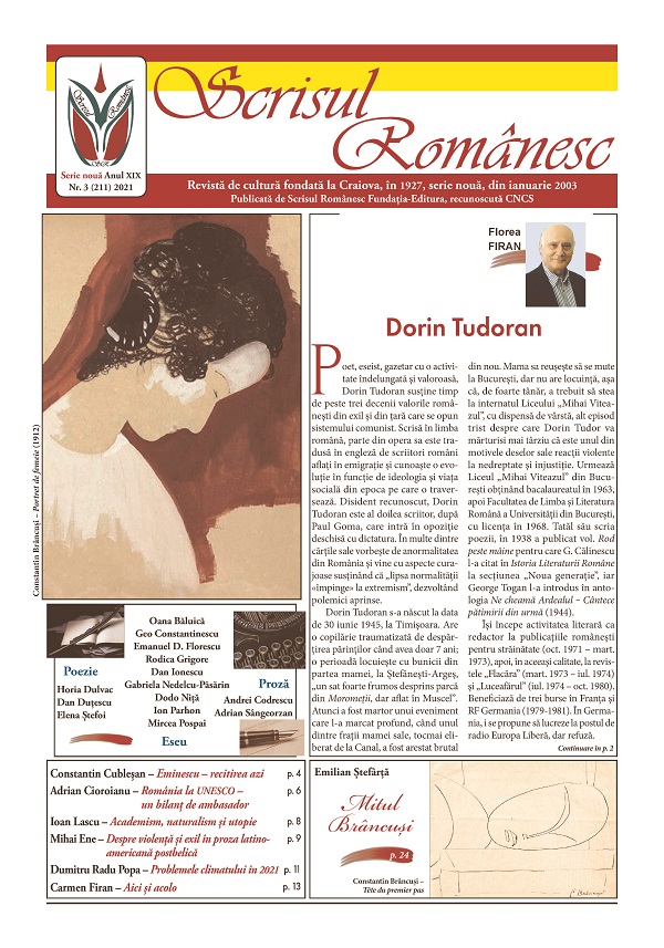 Revista Scrisul Romanesc Nr.3 din 2021