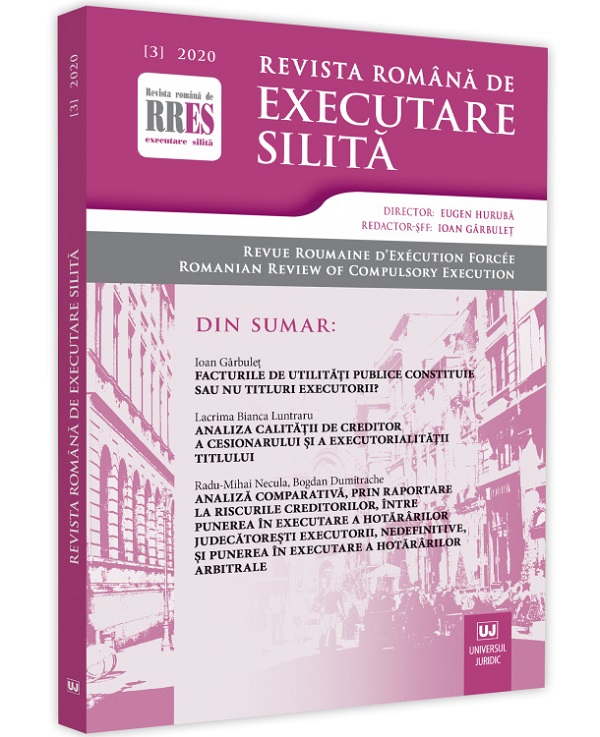 Revista romana de executare silita Nr.3/2020