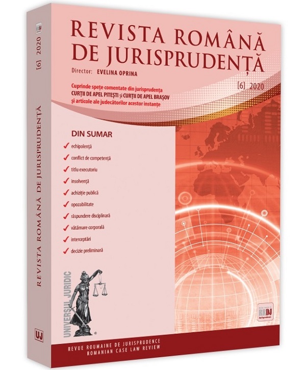 Revista romana de jurisprudenta Nr.6/2020