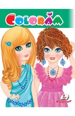 Coperta cărții 'Colorăm fetițe. Verde'