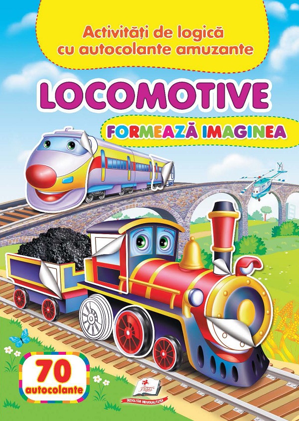 Locomotive: Formeaza imaginea. 70 autocolante