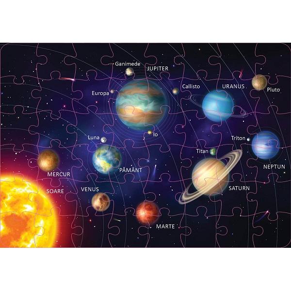 Sistemul solar: puzzle+afis 5-8 ani