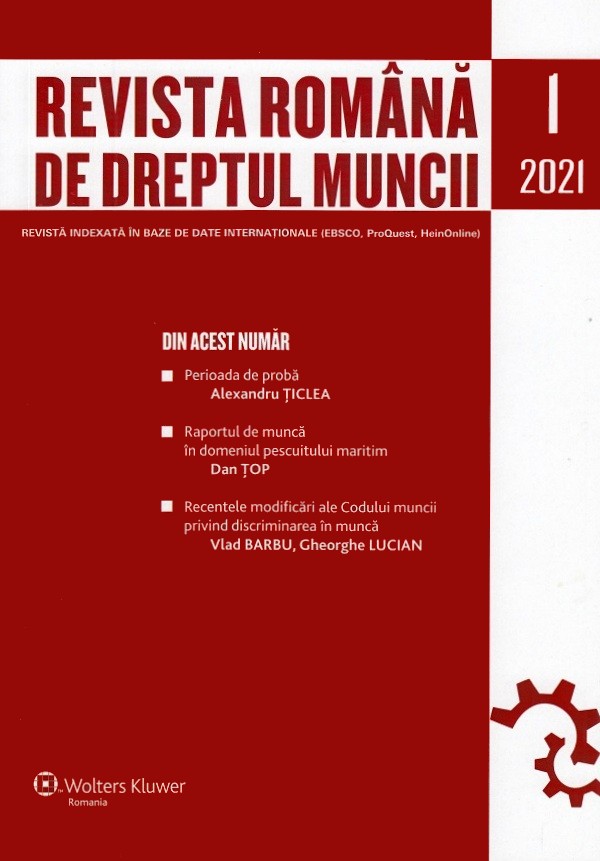 Revista Romana de dreptul muncii Nr.1/2021