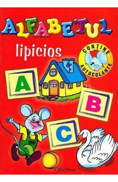 Poza produsului Alfabetul lipicios. Contine autocolante