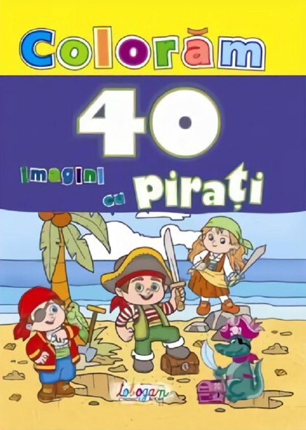 Coloram 40 de imagini cu pirati