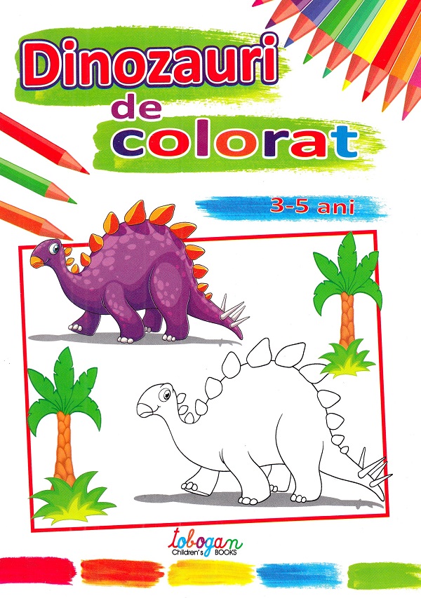 Dinozauri de colorat