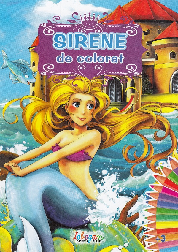Sirene de colorat 3 ani