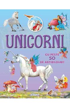 Coperta cărții 'Unicorni cu peste 50 de abtibilduri'