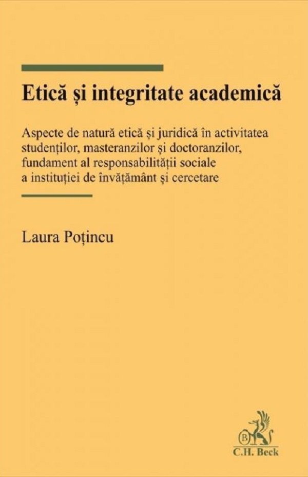 Etica si integritate academica - Laura Potincu