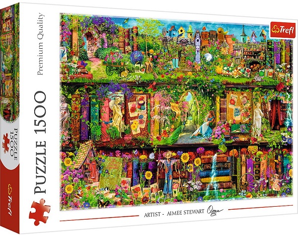 Puzzle 1500. Fairy Bookcase Aimee Stewart