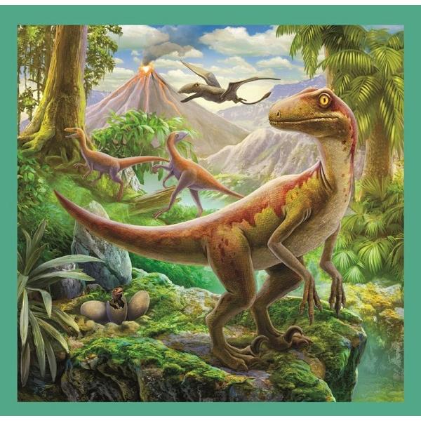 Puzzle 3 in 1. Lumea extraordinara a dinozaurilor