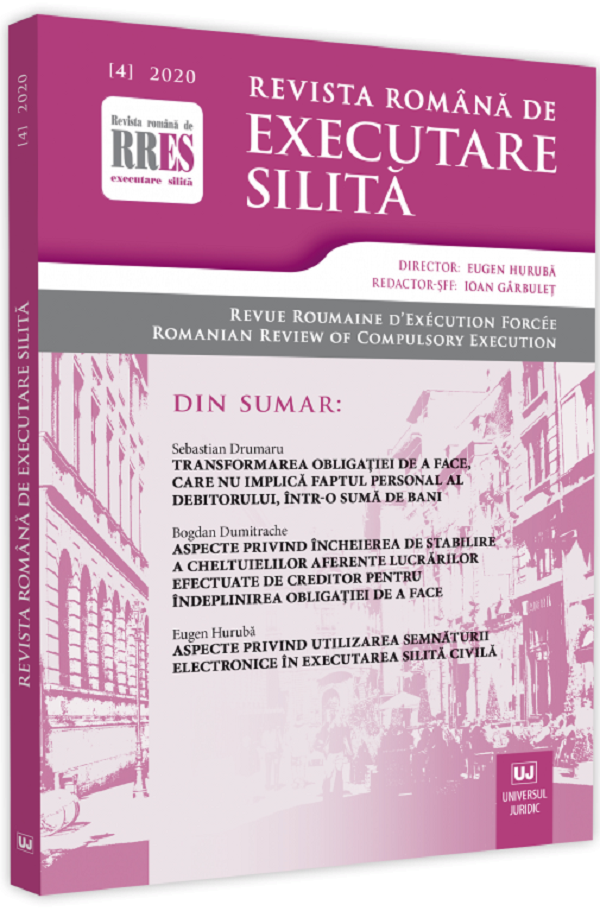 Revista romana de executare silita nr. 4/2020
