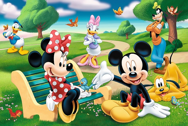 Puzzle 24 maxi. Mickey Mouse intre prieteni