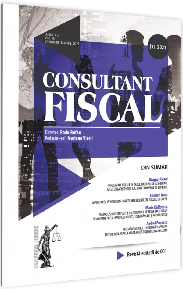 Revista Consultant fiscal Nr.1/2021 Ianuarie-martie