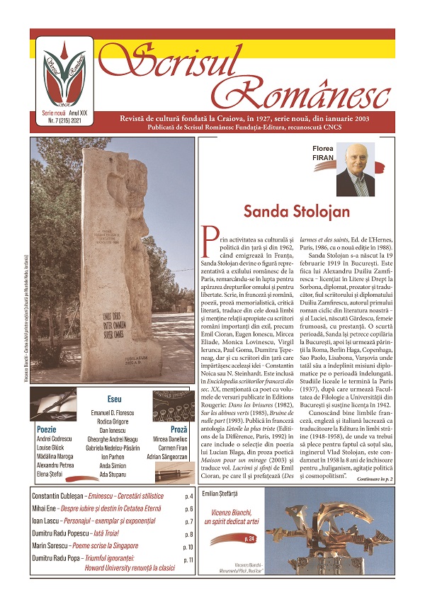 Revista Scrisul Romanesc Nr.7 din 2021
