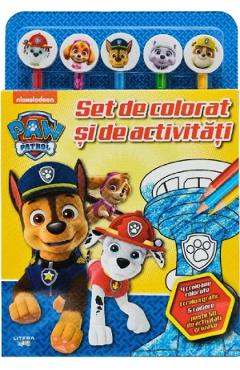 Coperta cărții 'Patrula cățelușilor. Set de colorat și de activități'