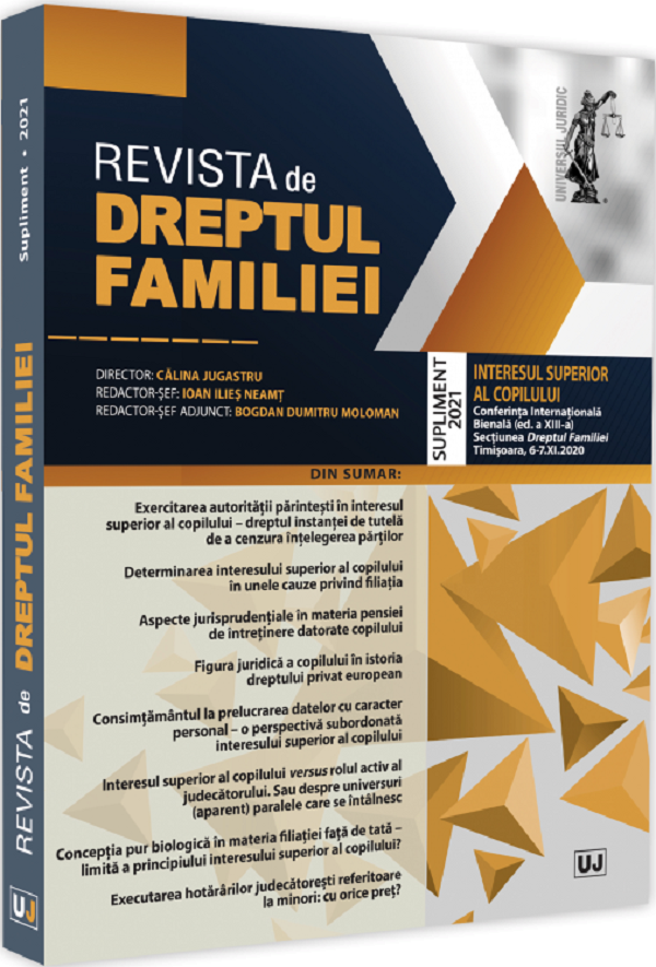 Revista de Dreptul Familiei. Supliment 2021