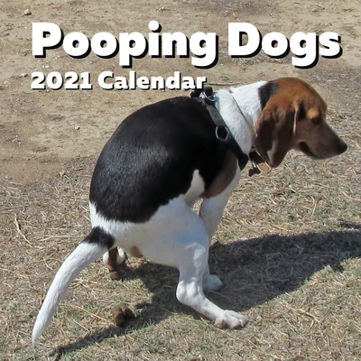Pooping Dogs 2021 Calendar: Funny Pooches Nature Calls Wall Planner - For Dog Lovers, Joke, Gag, White Elephant, Secret Santa, Birthday, Stocking - Ellon Summers