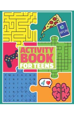 Activity Book for Teens: Puzzle Book and Brain Teasers for Teenagers - Global Peach