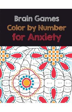 Poza produsului Brain Games Color by Number for Anxiety: Adult Coloring Book by Number for Anxiety Relief, Scripture Coloring Book for Adults & Teens Beginners, Books - Rns Coloring Studio