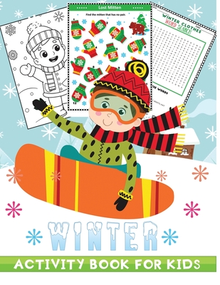 jumbo winter activity book for kids: A Fun Seasonal /Holiday Activity Book for Kids, Perfect Winter Holiday Gift for Kids, Toddler, Preschool (136 Act - Jane Press