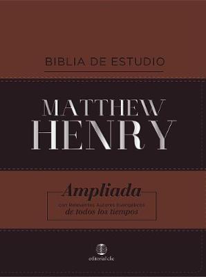 Rvr Biblia de Estudio Matthew Henry, Leathersoft, Cl�sica - Matthew Henry