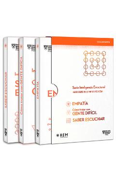 Coperta cărții 'Serie Inteligencia Emocional Hbr. Estuche Comunicaci�n 3 Vols.: C�mo Tratar Con Gente Dif�cil, Empat�a, Saber Escuchar'