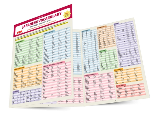 Japanese Vocabulary Language Study Card: Essential Words and Phrases for the Jlpt and AP Exams (Includes Online Audio) - Emiko Konomi