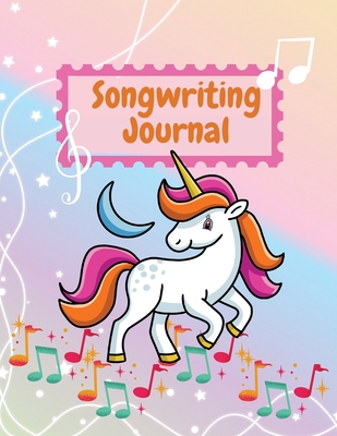 Songwriting Journal: Cute Music Composition Manuscript Paper for Little Musicians and Music Lovers - Note and Lyrics writing Staff Paper - - Adil Daisy